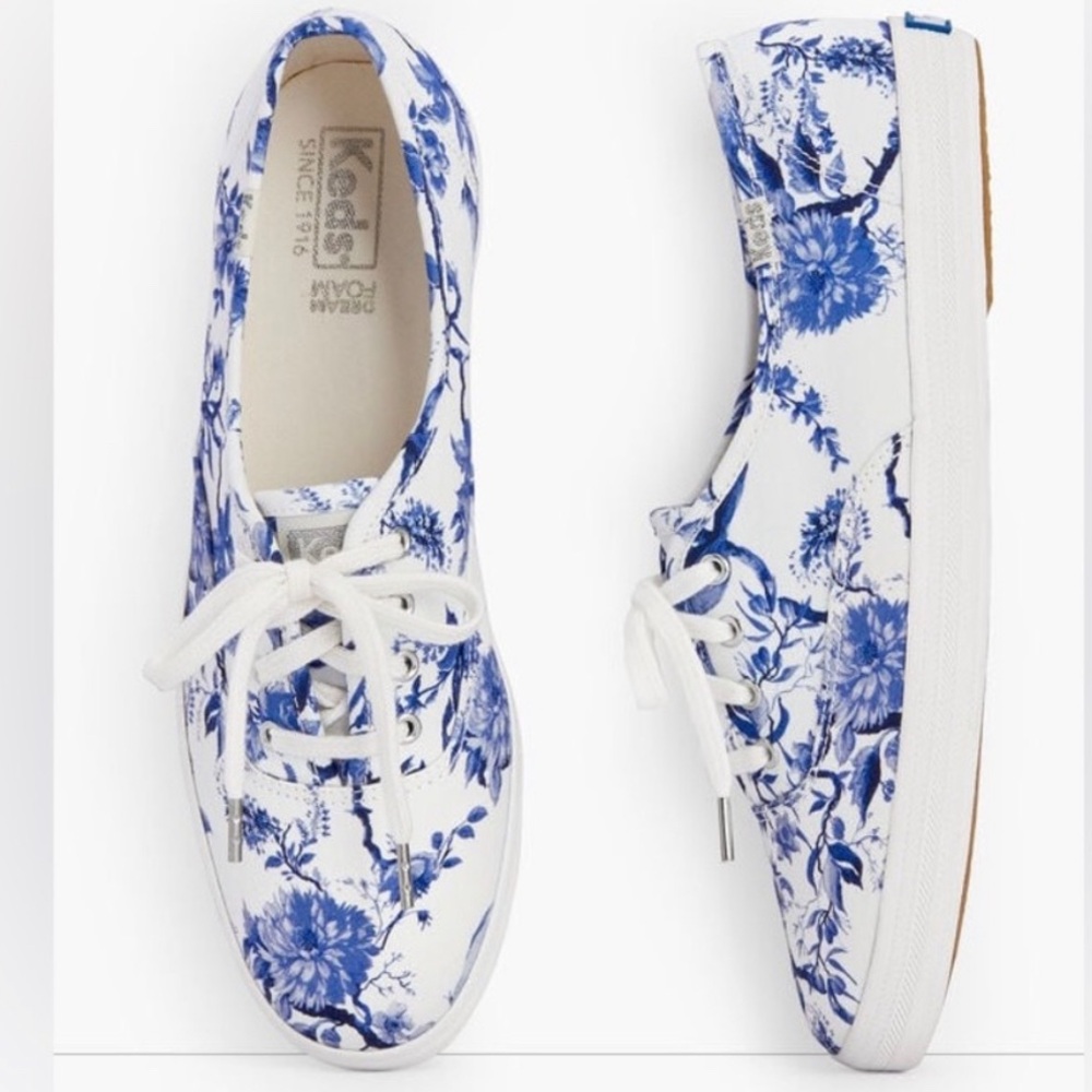 •Keds• Champions Sneakers_ Talbots Exclusive Tree Toile